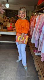 Afbeelding in Gallery-weergave laden, Blouse/ oranje/NORA
