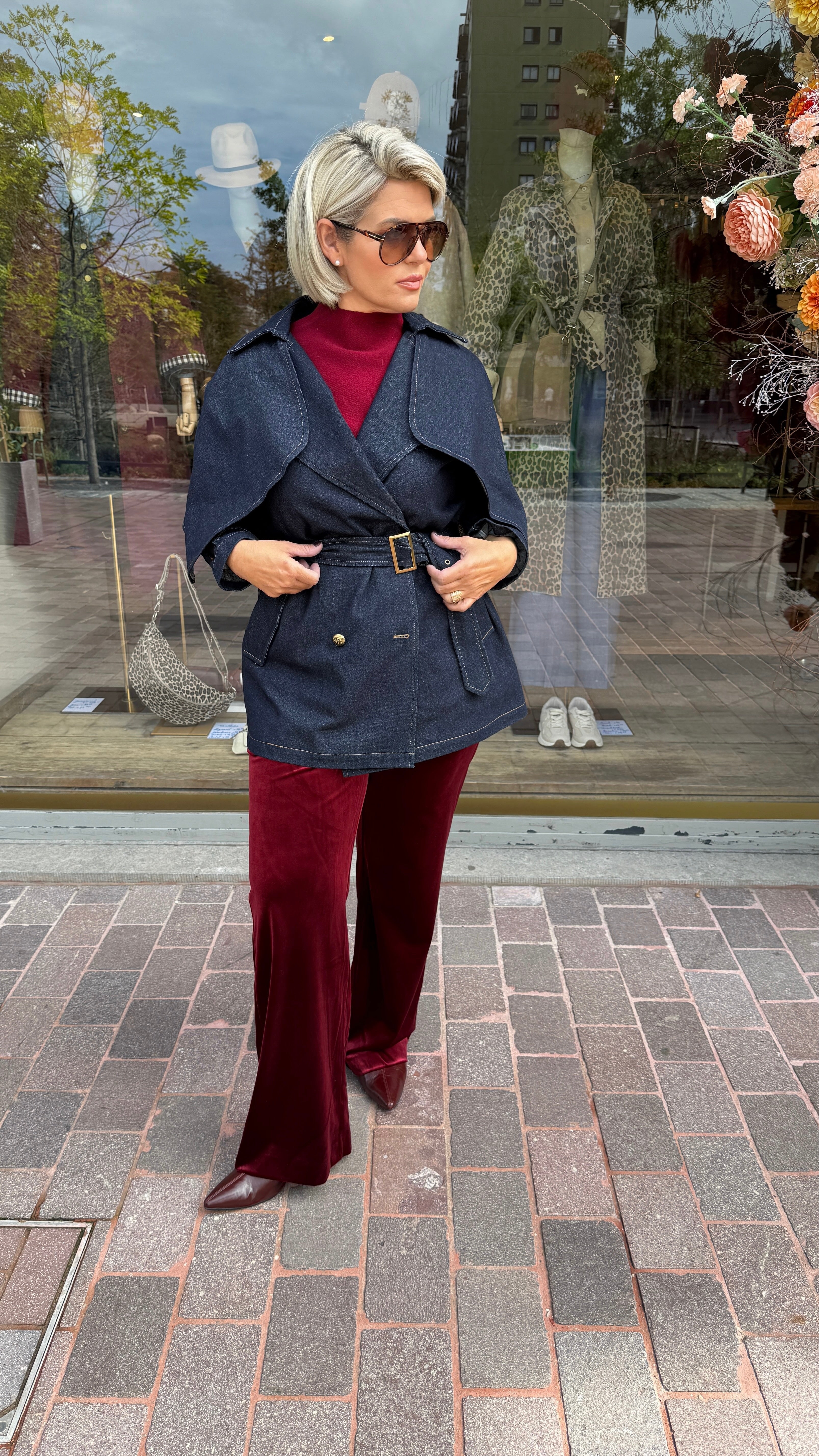 Trenchcoat jeans/kort/ HARVEY