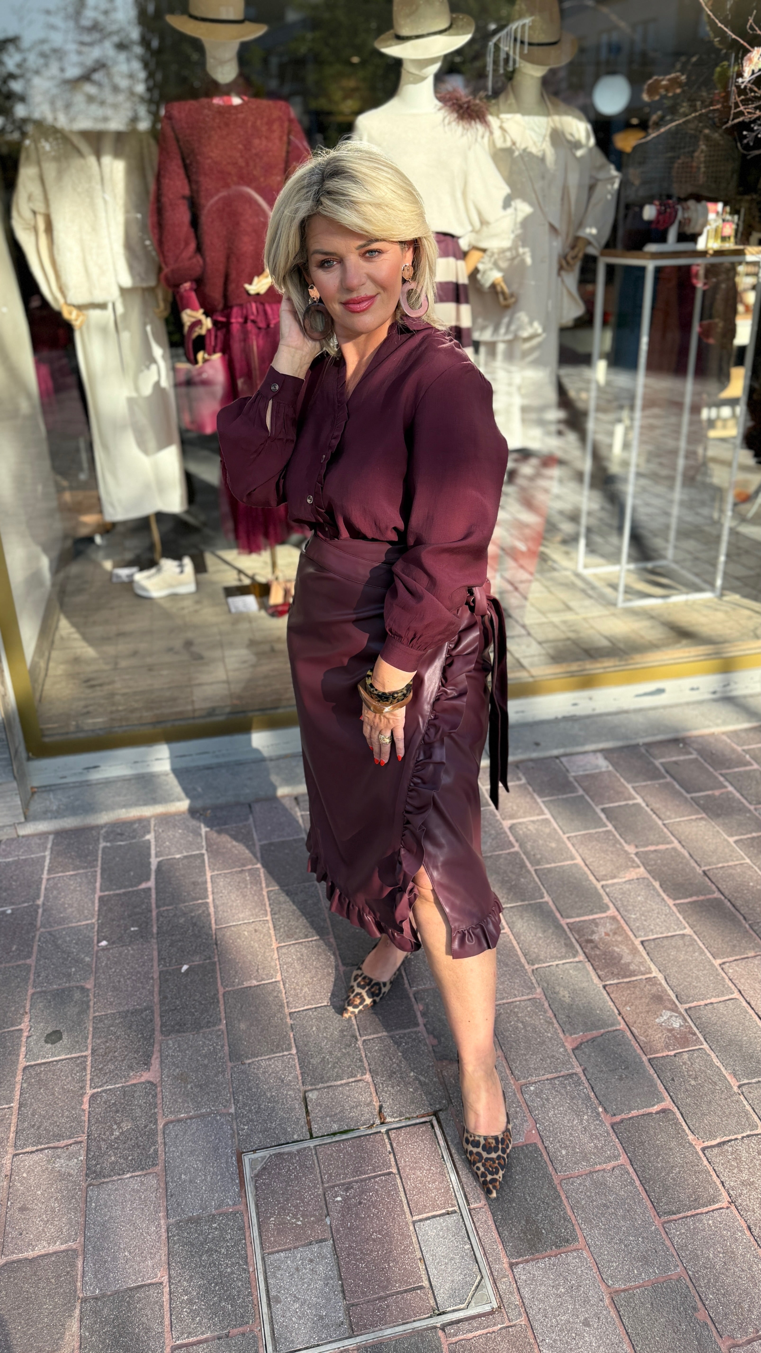Vegan leather rok/ JASPRE/ NEVER FULLY DRESSED
