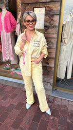 Afbeelding in Gallery-weergave laden, Hemd/ krab/ geel
