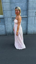 Afbeelding in Gallery-weergave laden, Strapless jurk/streep/JOELLE
