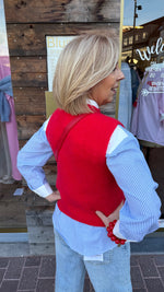 Afbeelding in Gallery-weergave laden, Spencer/ rood/KAROLIEN
