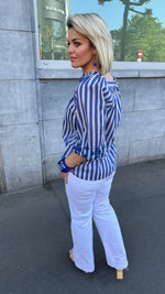 Afbeelding in Gallery-weergave laden, Hemd/streep/blauw/LAURI
