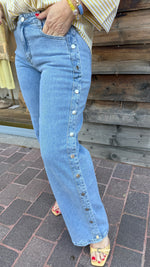 Afbeelding in Gallery-weergave laden, Jeans/ button/ ODETTE
