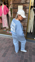 Afbeelding in Gallery-weergave laden, Jogging set/ sweater+ broek/ LOVE PEACE REPEAT
