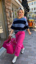 Afbeelding in Gallery-weergave laden, Sweater/ streep/blauw/ICONIC
