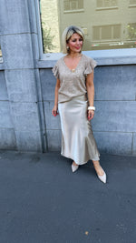 Afbeelding in Gallery-weergave laden, Satinlook rok/ IRMA
