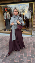 Afbeelding in Gallery-weergave laden, Trui streep/ MILLE/ grijs
