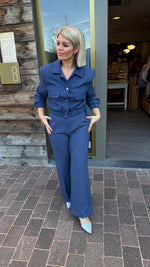 Afbeelding in Gallery-weergave laden, Broek/ jeansblauw/ LYNN
