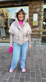 Afbeelding in Gallery-weergave laden, Jas/ taupe/ ROMY
