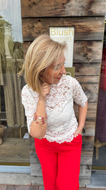 Afbeelding in Gallery-weergave laden, Kanten blouse
