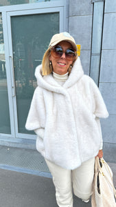 Vest/fake fur/ beige/MEI-Li