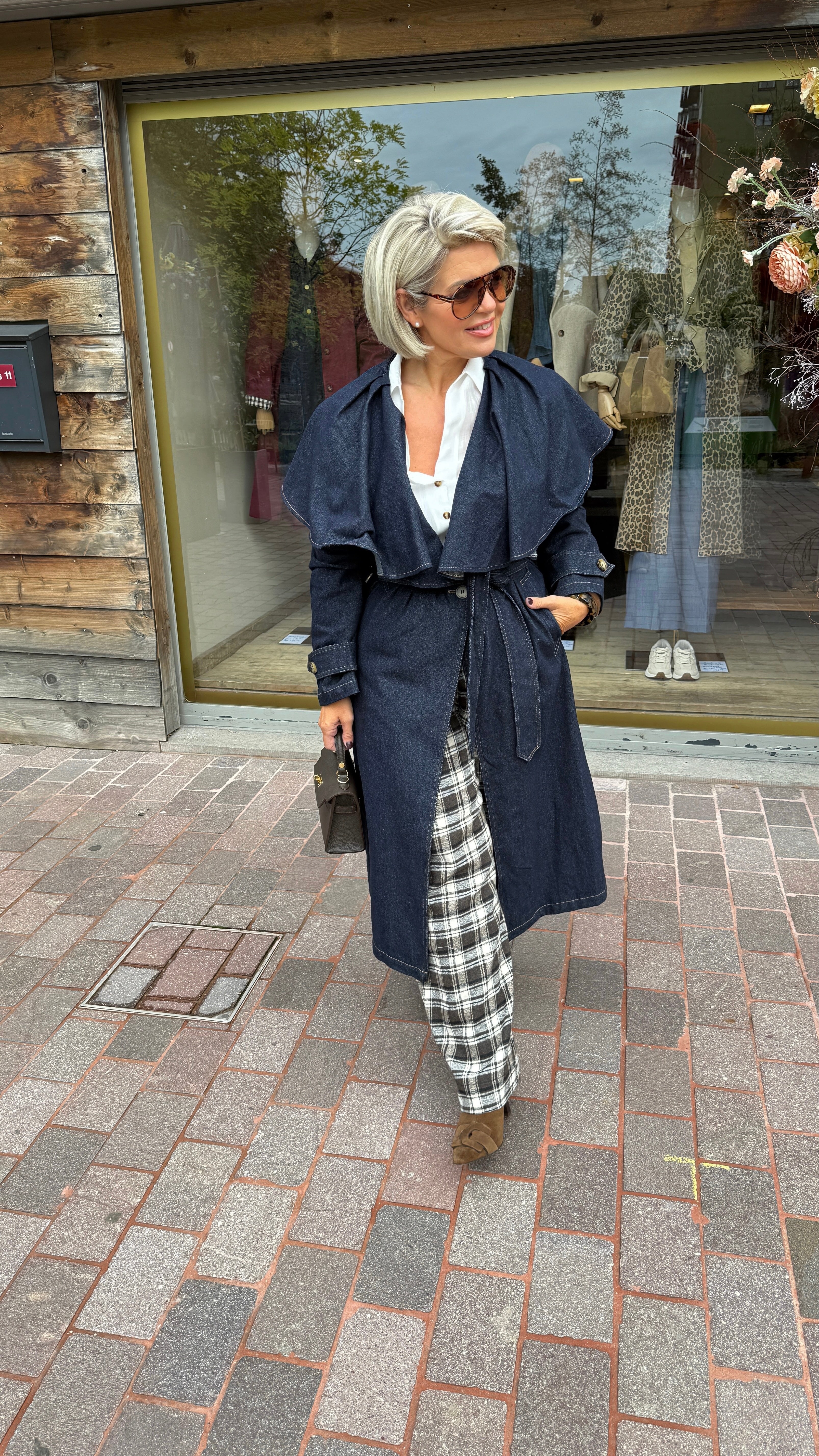 Trenchcoat jeans/ lang/ HARVEY