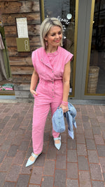 Afbeelding in Gallery-weergave laden, Jumpsuit/ fuschia/ ELEYA
