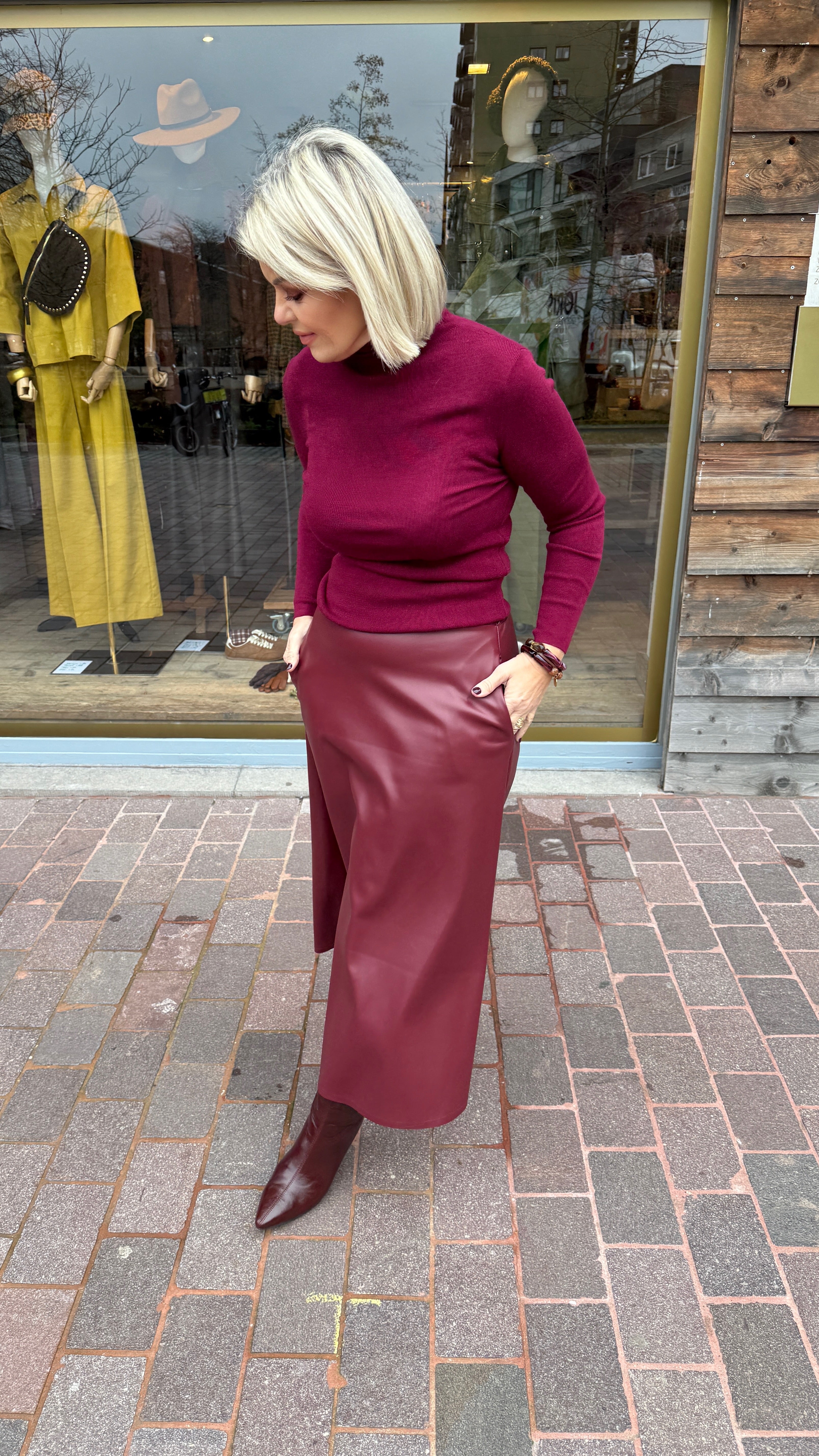 Rok/ lederlook/ MADDIE