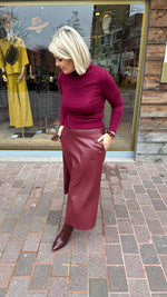 Afbeelding in Gallery-weergave laden, Rok/ lederlook/ MADDIE
