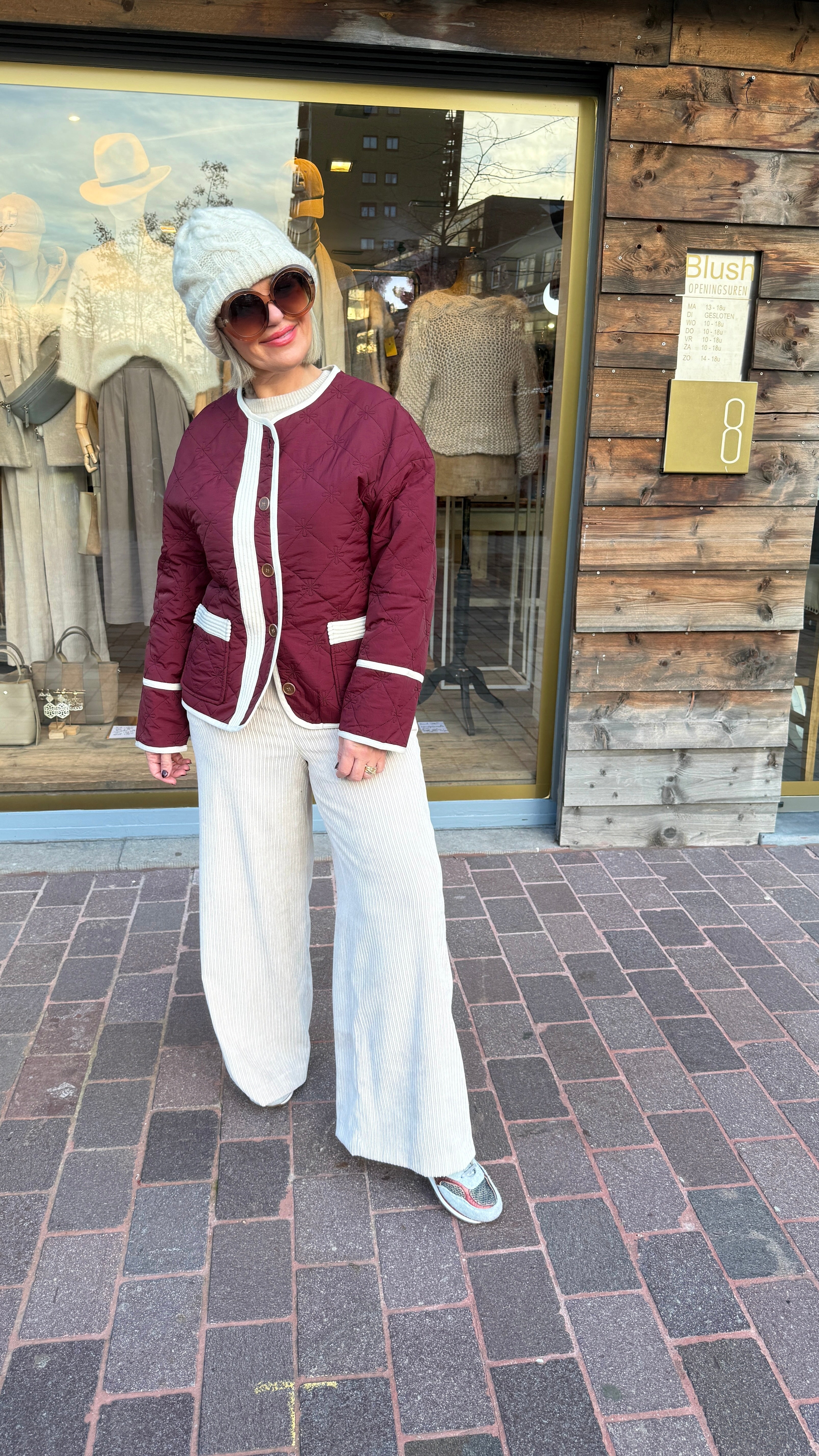 Doorstikte jas/KARLIJN