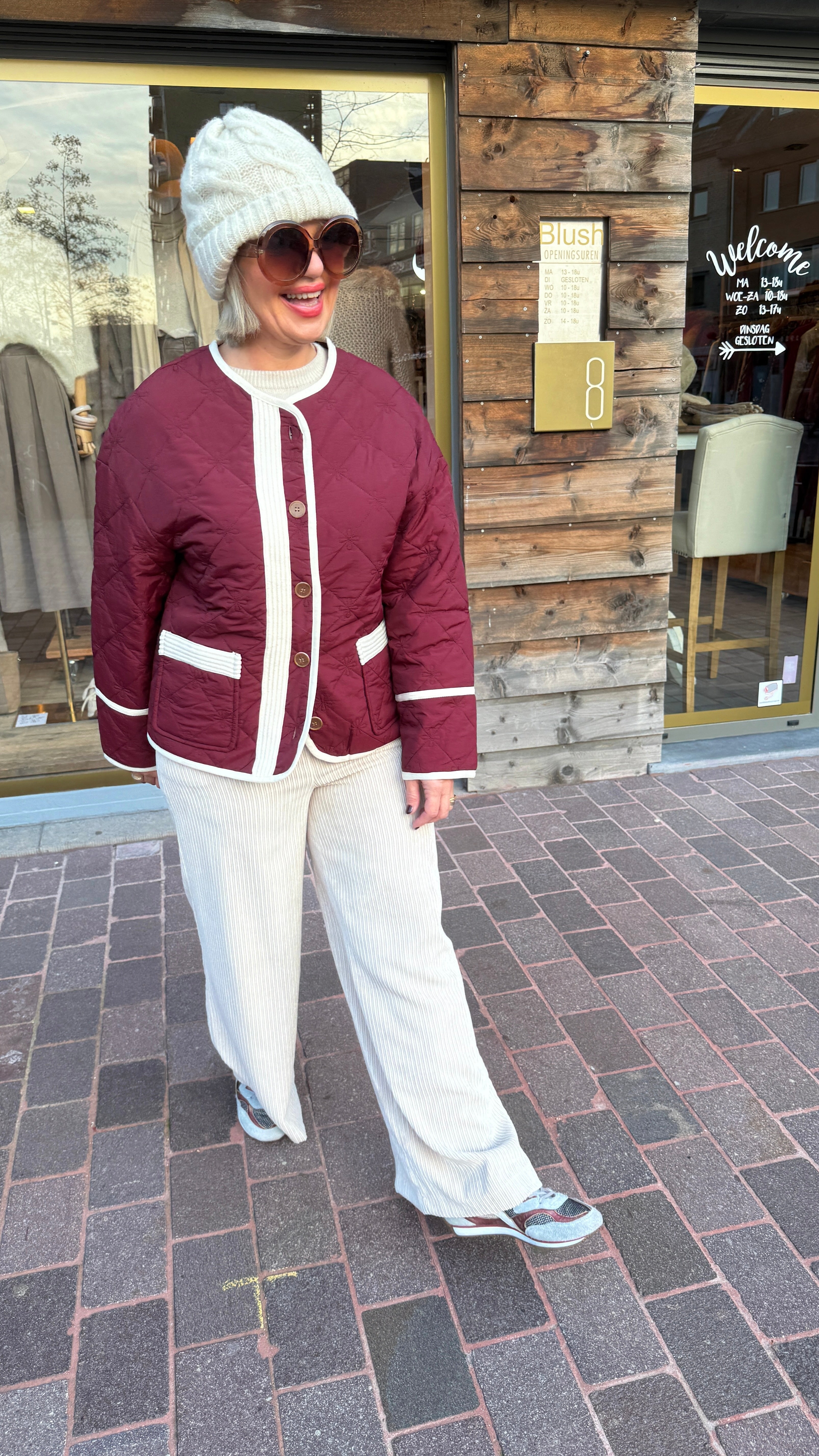 Doorstikte jas/KARLIJN