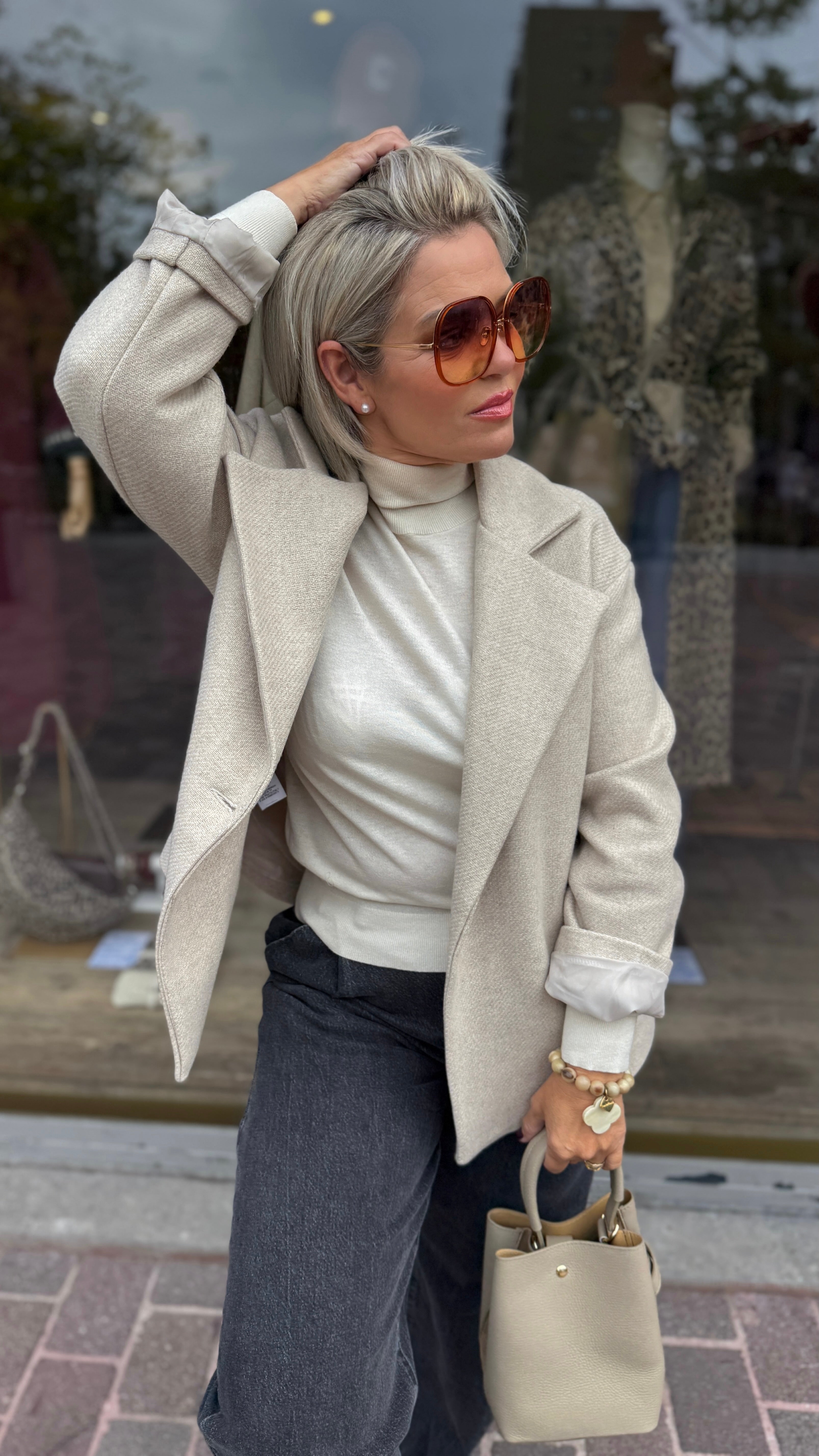 Blazer/ beige/ROMEE