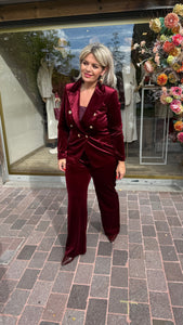 Velvet blazer/ bordeaux/MILA