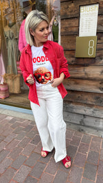 Afbeelding in Gallery-weergave laden, Jeanshemd/ rood/ FÉLINE
