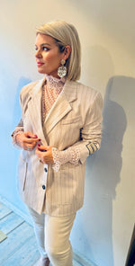 Afbeelding in Gallery-weergave laden, Blazer/ streep/FRÉDERIQUE
