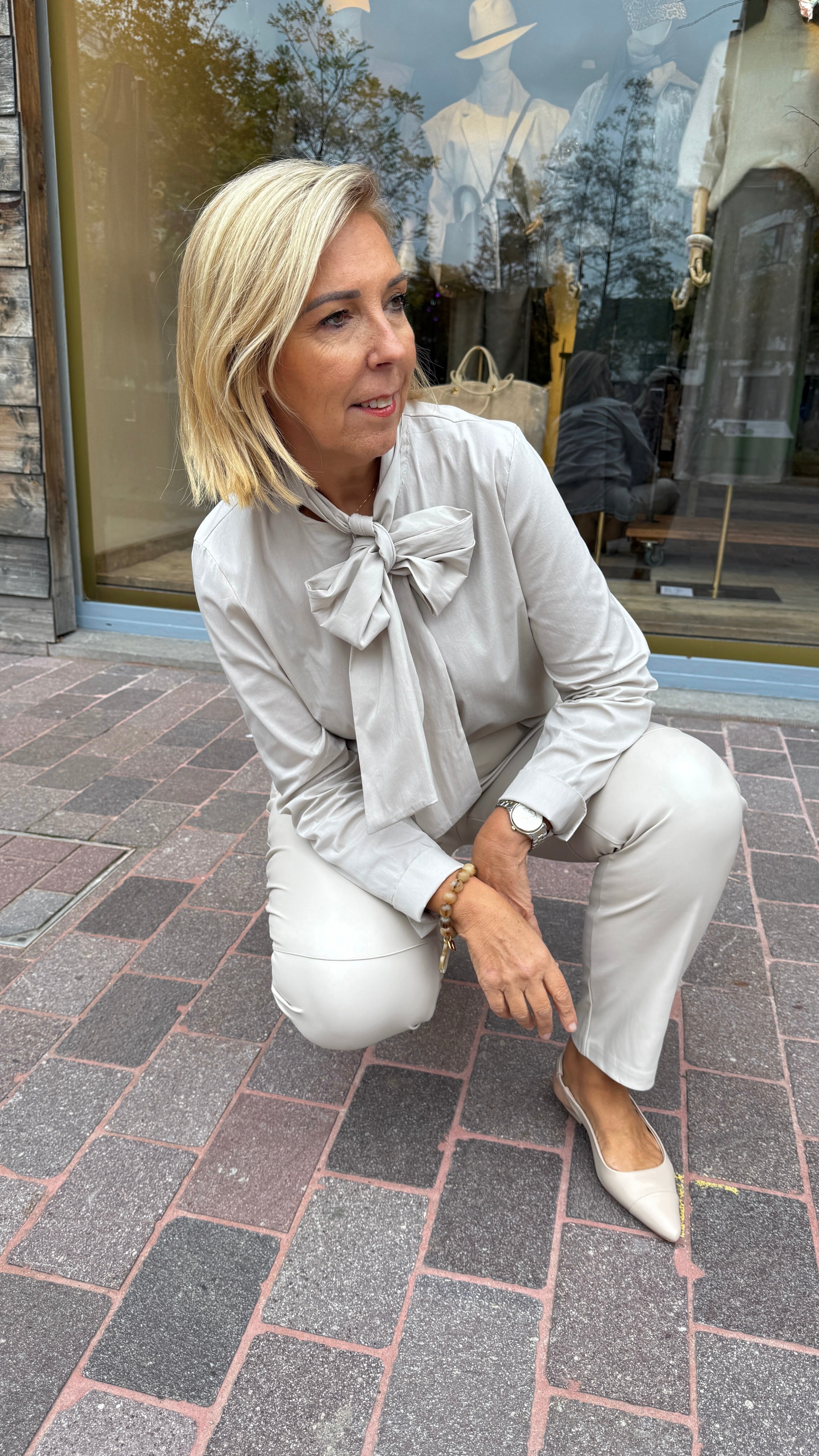 Lederlook broek/ leggingmodel/ MERLINA