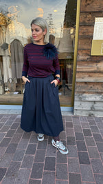 Afbeelding in Gallery-weergave laden, Trui/ bordeaux-blauw/MILLE
