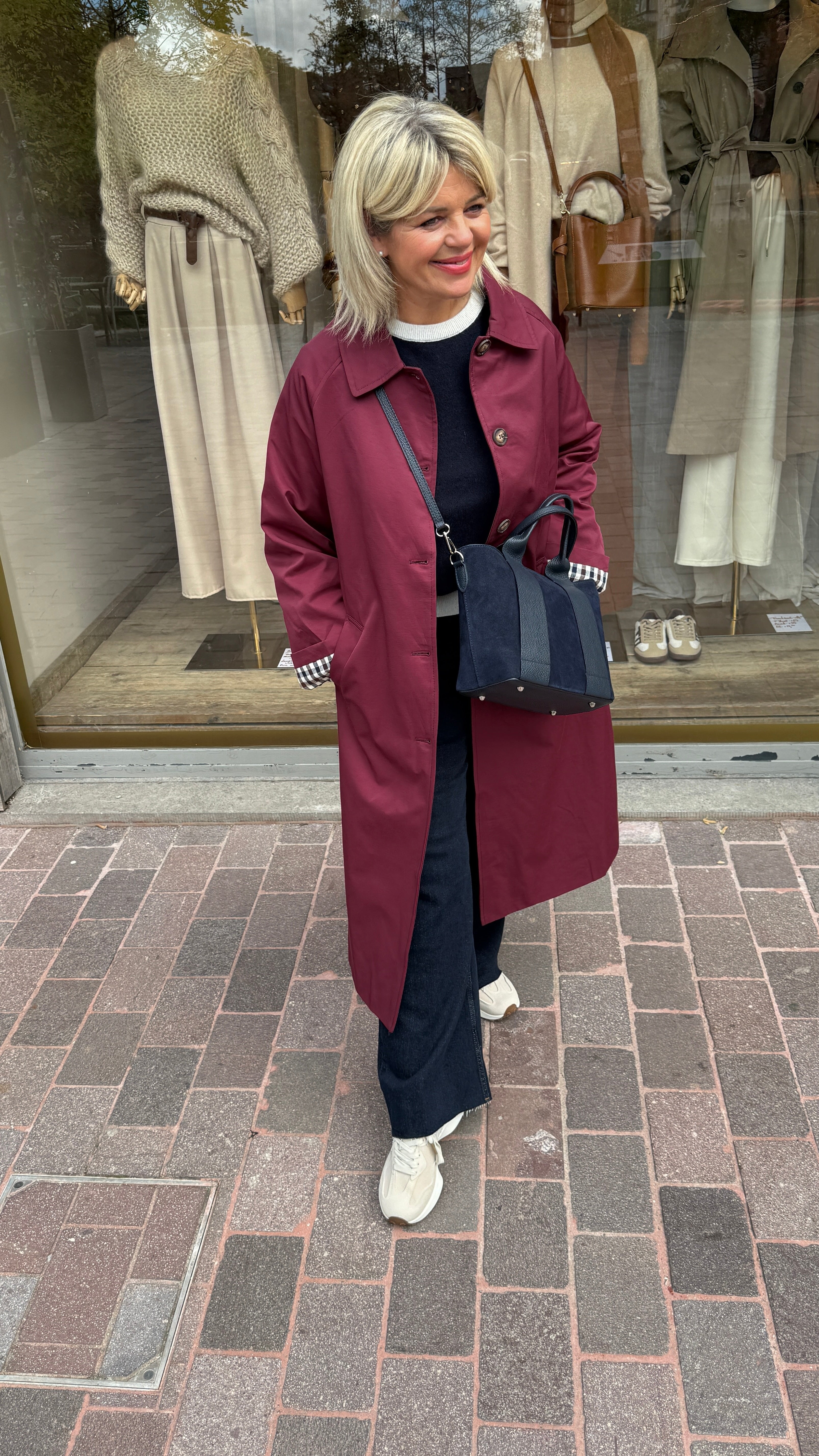 Trenchcoat bordeaux/LOUISE