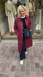 Afbeelding in Gallery-weergave laden, Trenchcoat bordeaux/LOUISE
