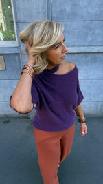 Afbeelding in Gallery-weergave laden, Trui/ aubergine/ CLEMENTINE
