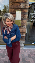 Afbeelding in Gallery-weergave laden, Barrel jeans/ bordeaux/ MARIE
