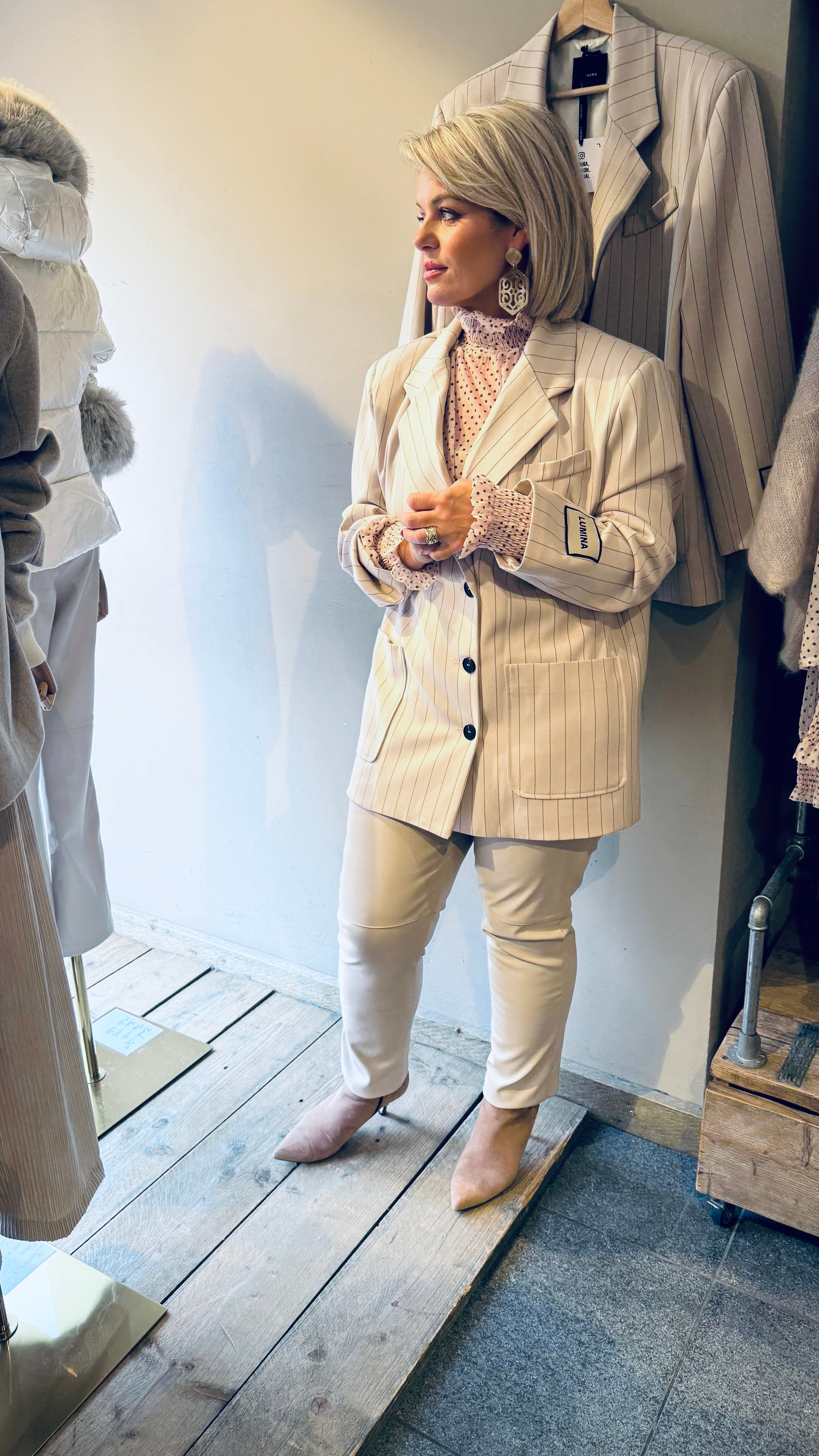 Blazer/ streep/FRÉDERIQUE