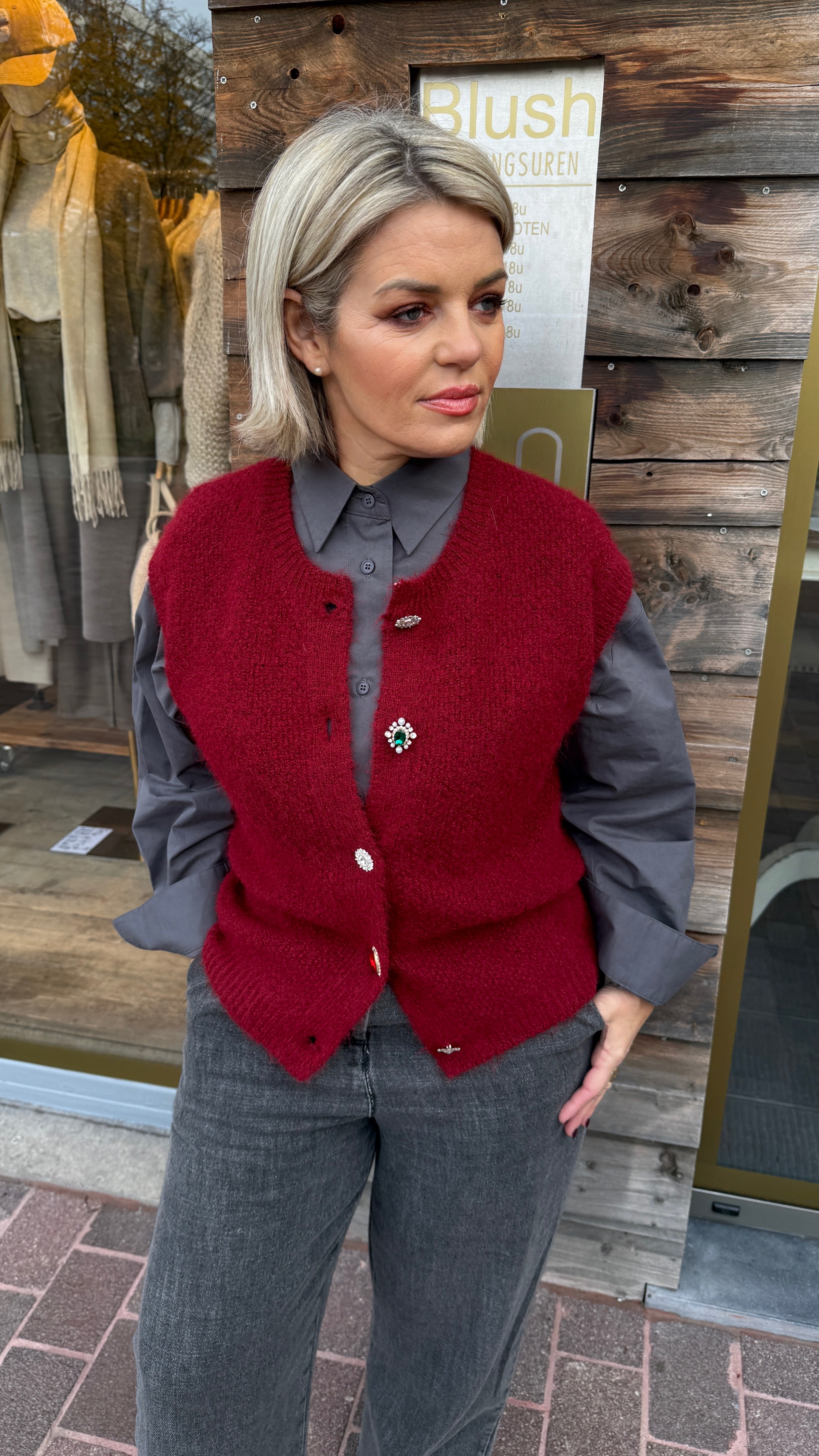 Vest/ knoop/ JASMINE