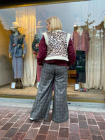 Afbeelding in Gallery-weergave laden, Broek met ruit en zijstreep camel/ ZARAH
