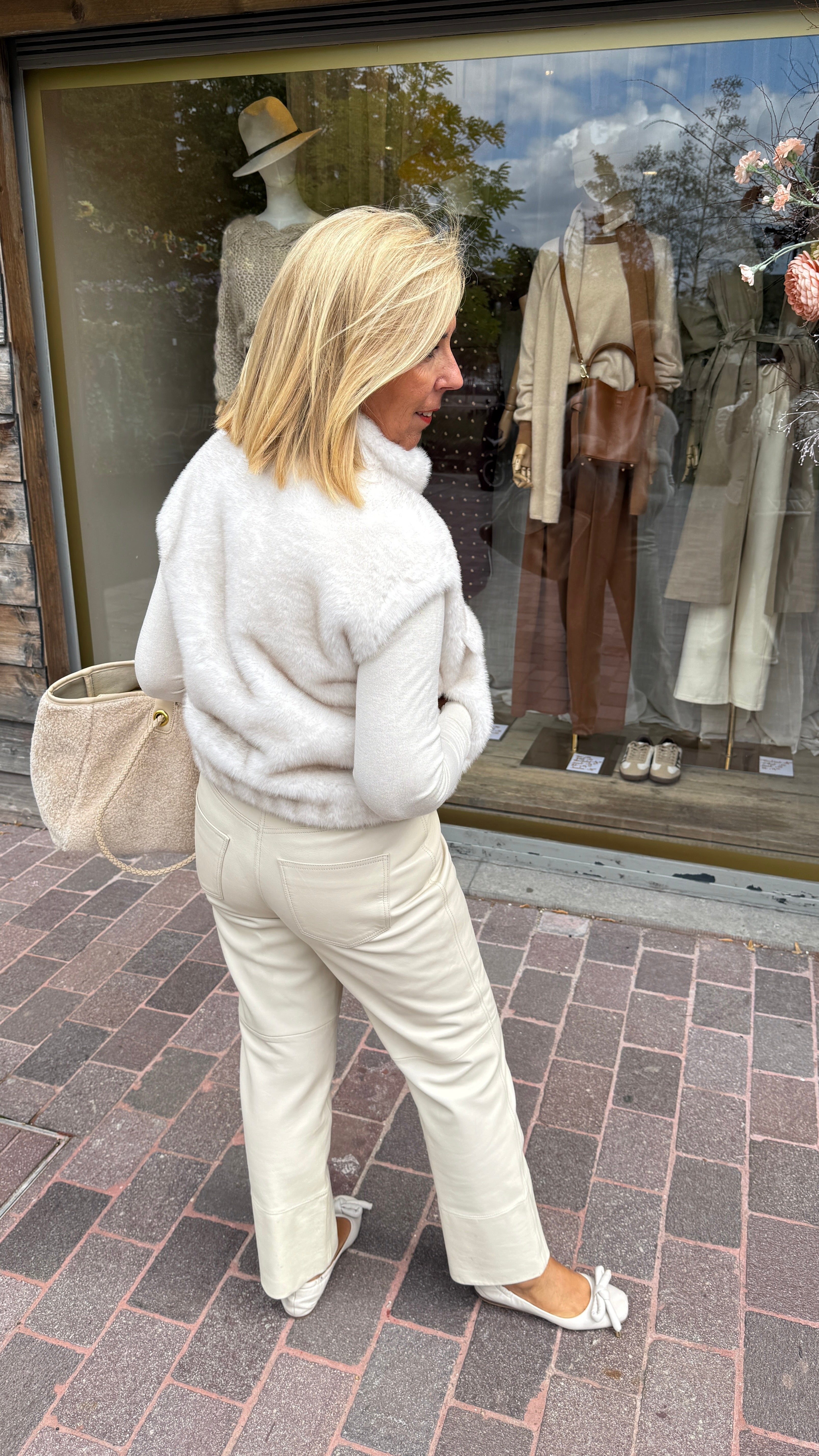 Gilet/ fake fur/MEI-LI