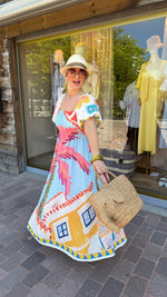 Afbeelding in Gallery-weergave laden, Maxidress/palmboom/ SANTA AURELIA
