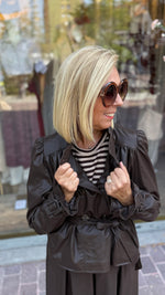Afbeelding in Gallery-weergave laden, Jas/ lederlook/ bruin/ LOLO
