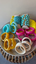 Afbeelding in Gallery-weergave laden, Armband/ dikke kraal/ turquoise
