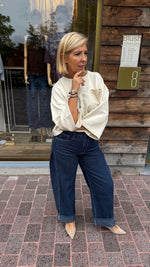 Afbeelding in Gallery-weergave laden, Jeans streep/ blauw/ JANE
