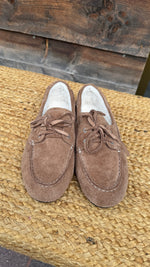 Afbeelding in Gallery-weergave laden, Suède bootschoen/camel/POPPY
