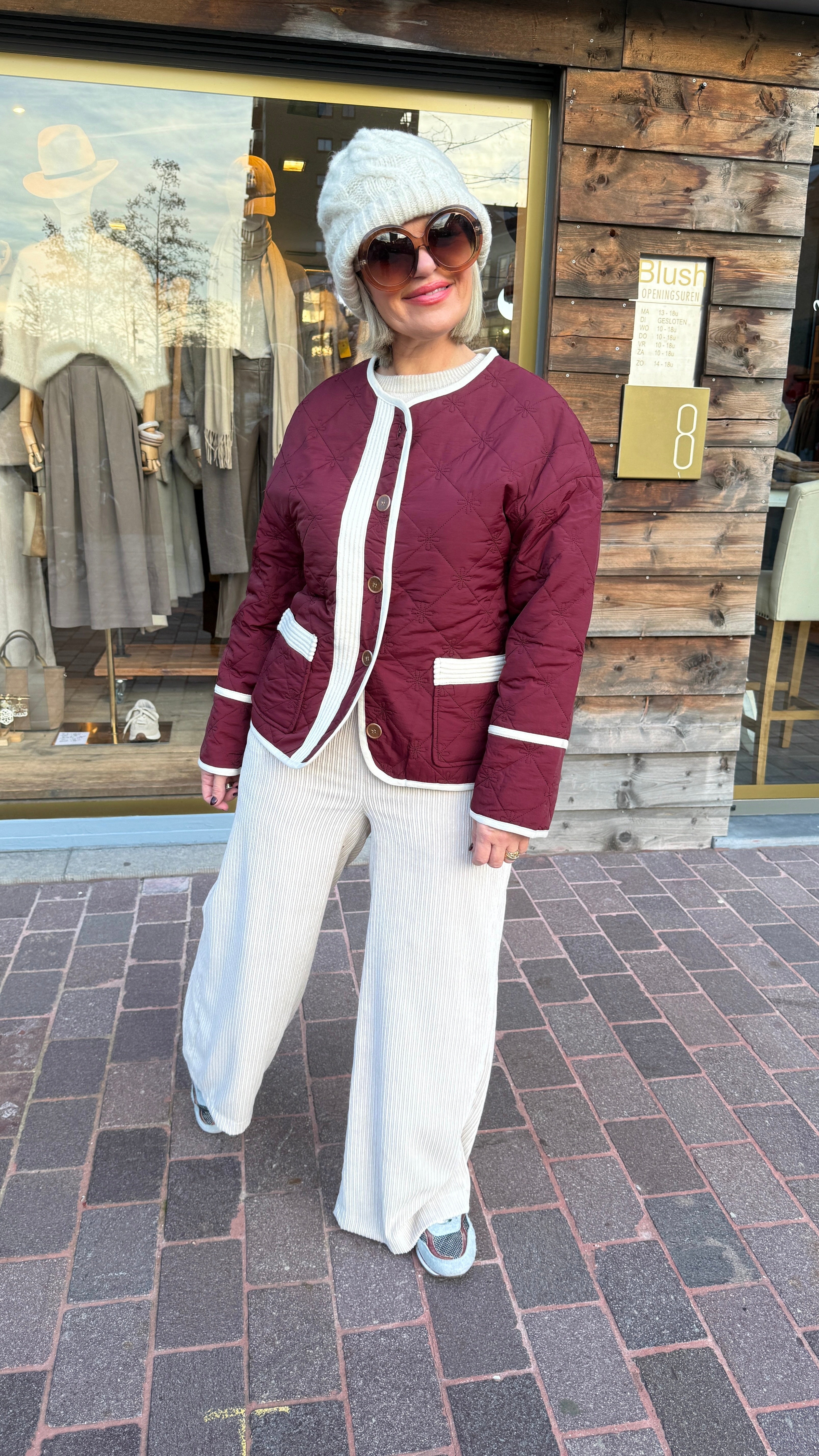 Doorstikte jas/KARLIJN