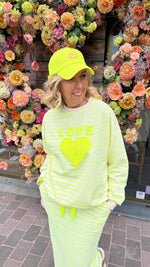 Afbeelding in Gallery-weergave laden, Rok streep/ fluo geel
