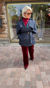 Trenchcoat jeans/kort/ HARVEY