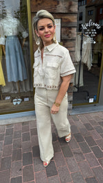 Afbeelding in Gallery-weergave laden, 2-delige set: broek+ blouse/ GERMAINE
