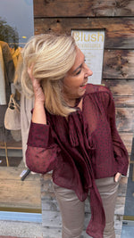 Afbeelding in Gallery-weergave laden, Blouse/ strik/ polkadot/JULIENNE
