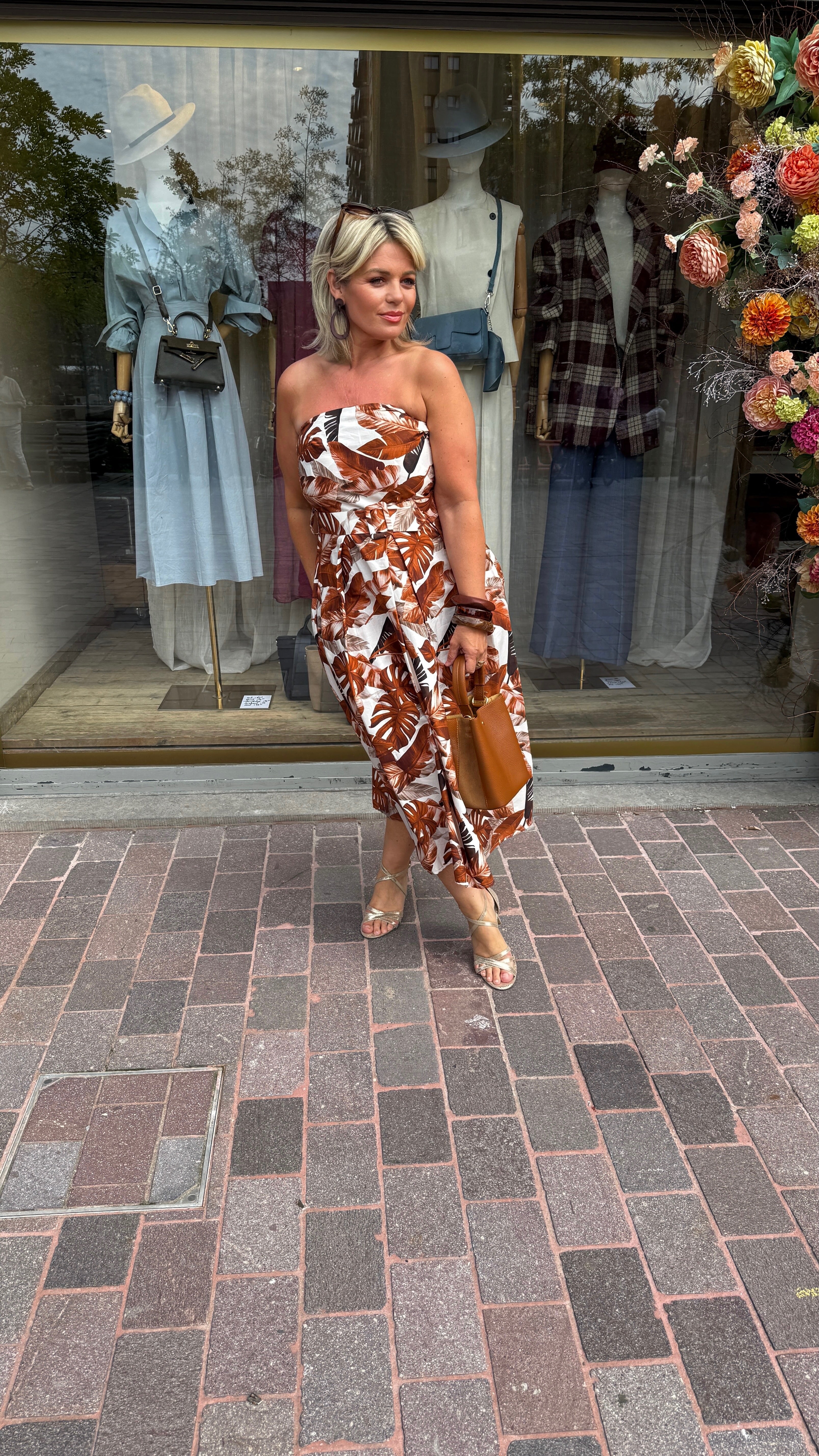 Strapless jurk/LINA