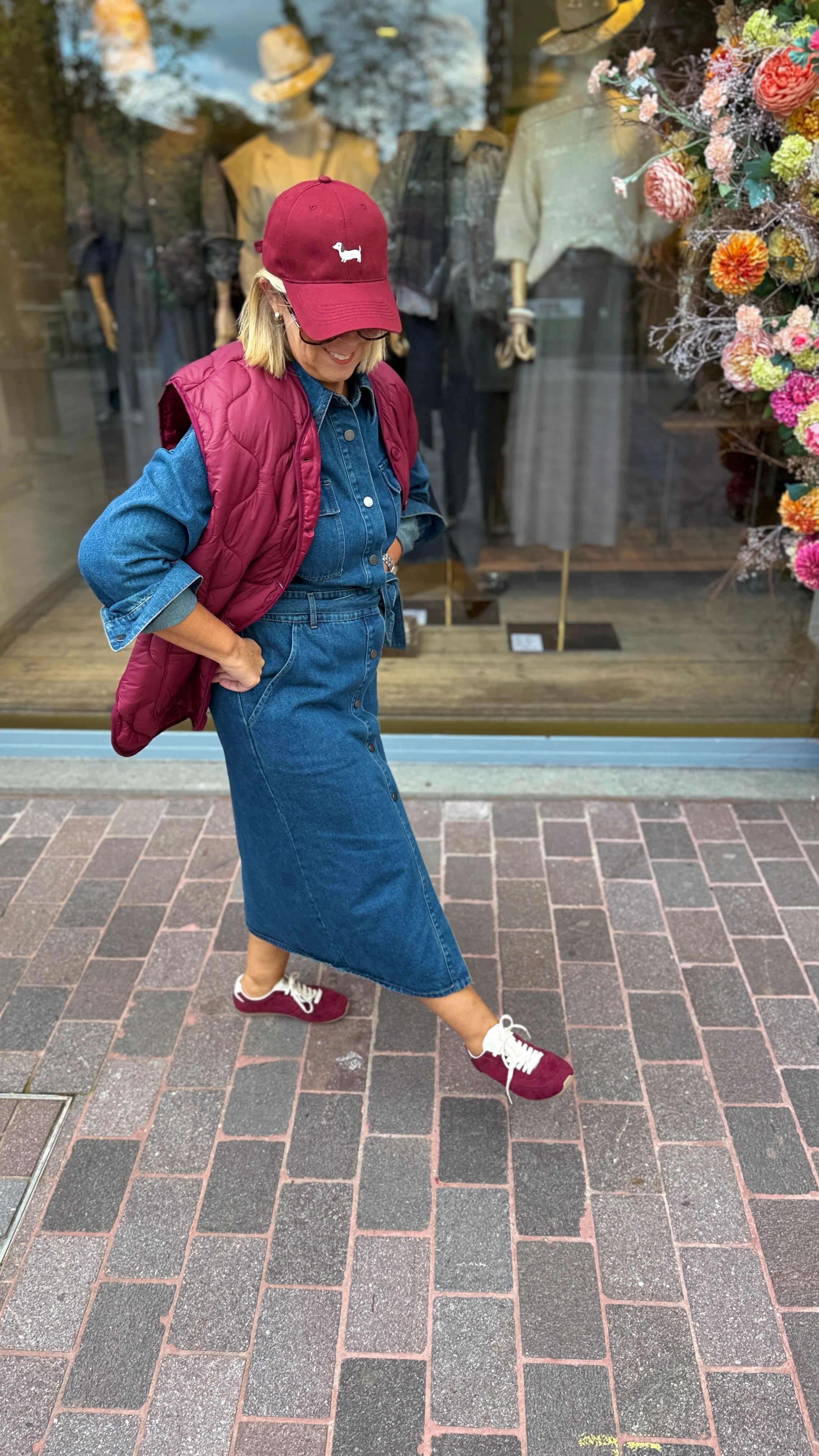 Bodywarmer/ bordeaux/ ANNA