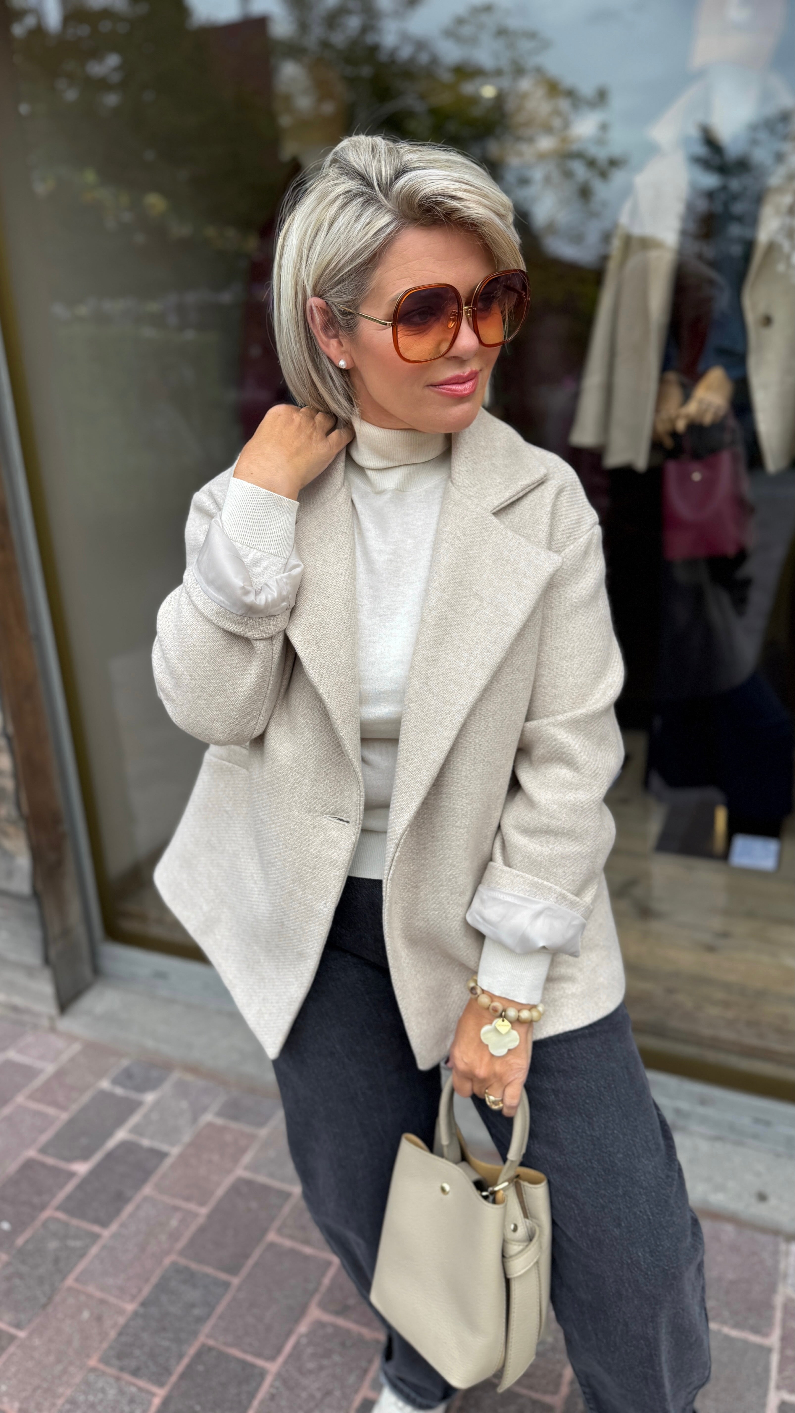 Blazer/ beige/ROMEE
