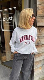 Afbeelding in Gallery-weergave laden, MANHATTAN sweater/ grijs
